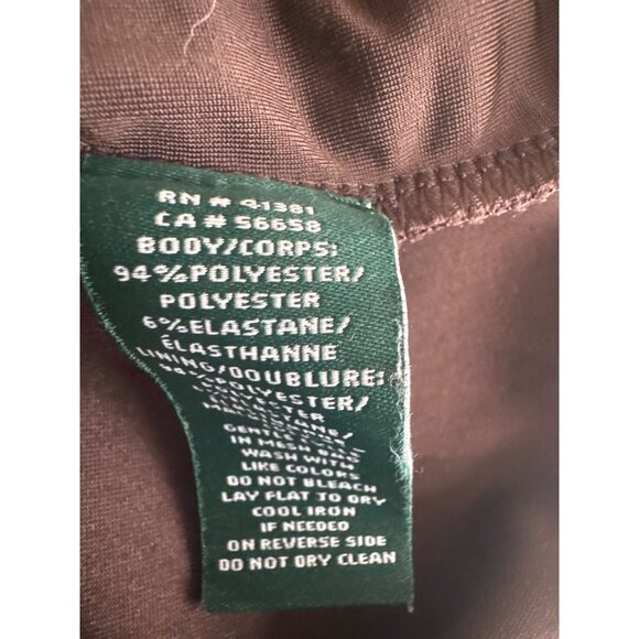 Lauren Ralph Lauren Brown Sleeveless  v Neck Top Womens top blouse XL stretch - Picture 4 of 4